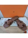 Women Sandals Oran Gold Slippers H021056Z - HERMES - BALAAN 5