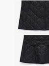 Frankby Diamond Quilted Jacket Black - BURBERRY - BALAAN 4