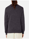 Men's Mini Heart Logo Merino Wool Knit Top Grey - AMI - BALAAN 4