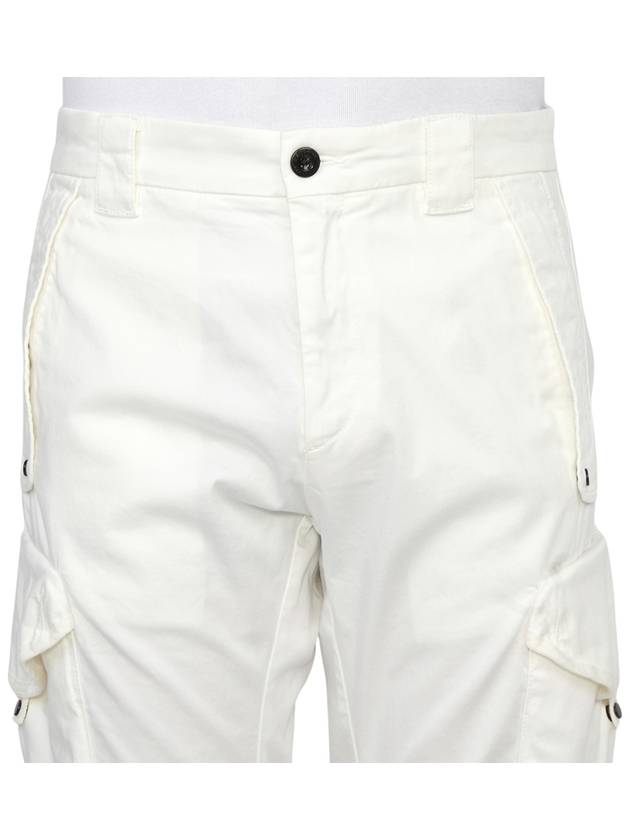 Men's Cargo Straight Pants White - CP COMPANY - BALAAN 6