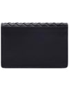 Men's Intrecciato Card Wallet Black - BOTTEGA VENETA - BALAAN 5