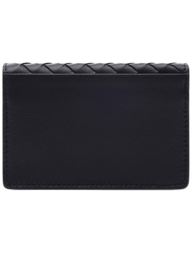 Men's Intrecciato Card Wallet Black - BOTTEGA VENETA - BALAAN 5