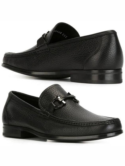 Gancini Suede Moccasin Loafers Black - SALVATORE FERRAGAMO - BALAAN 2