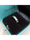 Lux You Diamond 1P Double Milgrain Band Ring Platinum 4mm Domestic No 7 - TIFFANY & CO. - BALAAN 5