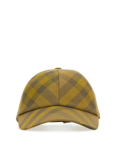 Check Base Ball Cap Yellow - BURBERRY - BALAAN 2