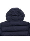 Men's Bixio Logo Hooded Quilted Padding Navy - DUVETICA - BALAAN 11