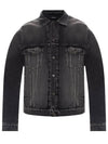 Notre Dame Print Denim Jacket Black - BALENCIAGA - BALAAN 1