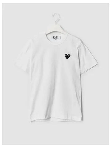 Women s Black Heart Waffen T Shirt White Domestic Product GM0023110832565 - COMME DES GARCONS PLAY - BALAAN 1