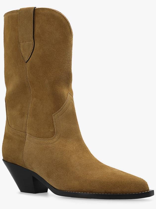 Isabel Marant ‘Dahope’ Suede Cowboy Boots, Women's, Beige - ISABEL MARANT - BALAAN 4