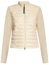 Women's Padded Cotton Zip-Up Cardigan White - MONCLER - BALAAN 2