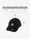 Logo patch corduroy Corduroy ball cap black - MONCLER - BALAAN 6