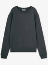 Crewneck Long Sleeve Knit Top Grey - LEMAIRE - BALAAN 3