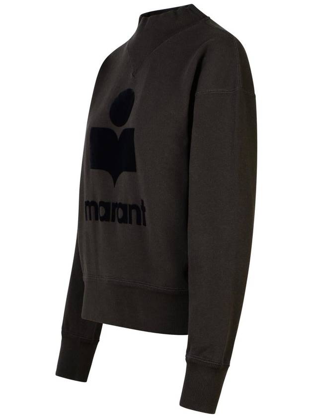 Moby Logo Print Sweatshirt Black - ISABEL MARANT ETOILE - BALAAN 3