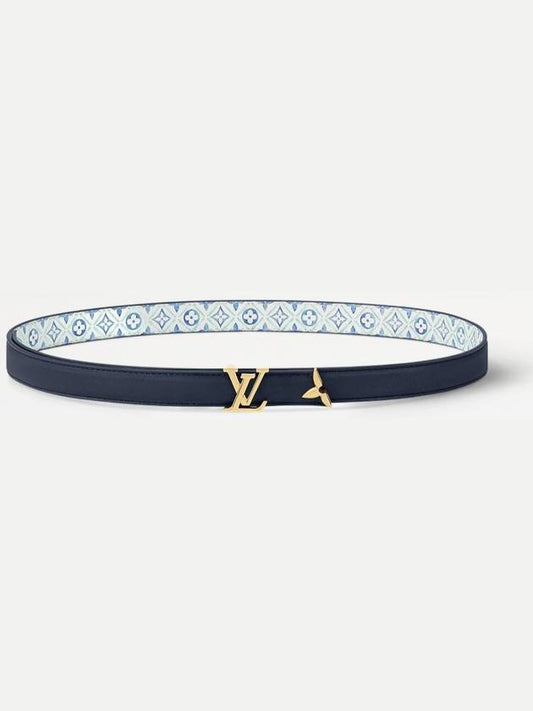 Pretty LV 20MM Reversible Leather Belt Blue - LOUIS VUITTON - BALAAN 2