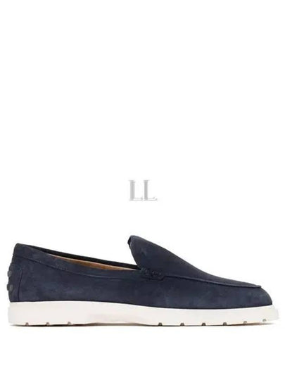 Suede Slipper Loafers Dark Grey - TOD'S - BALAAN 2