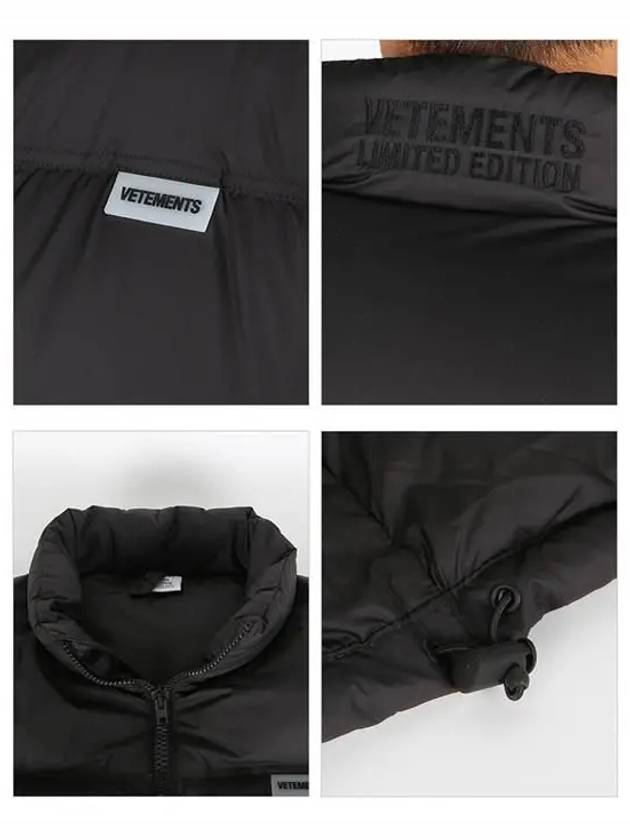 Logo Patch Puffer Down Padding Black - VETEMENTS - BALAAN 5