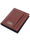 Salvatore Gancini Card Holder Red - SALVATORE FERRAGAMO - BALAAN.