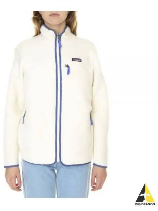 Women's Retro Pile Fleece Zip-up Jacket White - PATAGONIA - BALAAN 2