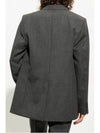 Men's Two Button Virgin Wool Blazer Jacket Grey - AMI - BALAAN 4