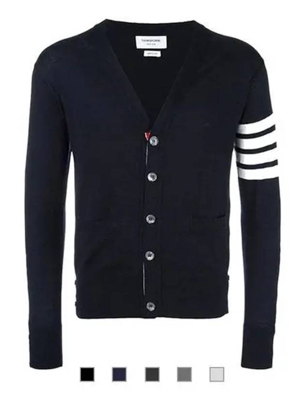 Merino wool cardigan 5 colors MKC002A 1060070 - THOM BROWNE - BALAAN 1