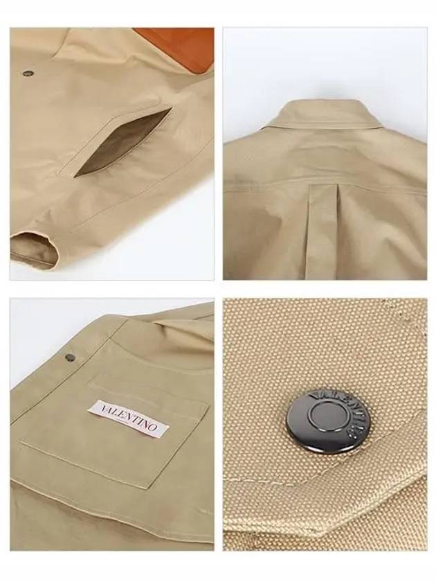 Cotton Long Sleeve Shirt Beige - VALENTINO - BALAAN 6