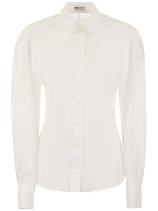 Organza Panel Button Shirt M0091MI926C159 - BRUNELLO CUCINELLI - BALAAN 2