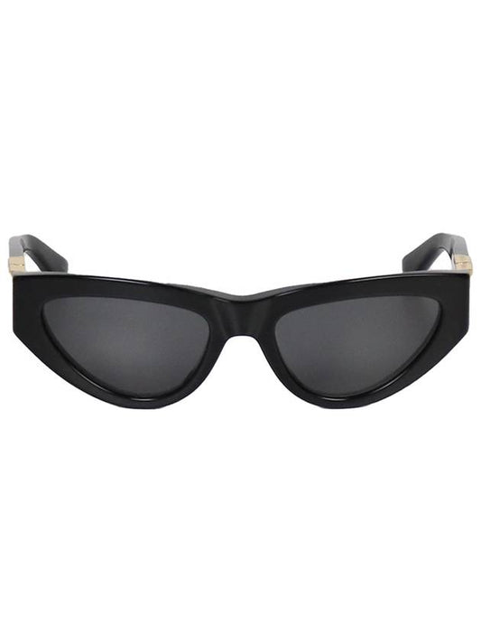 Eyewear Angle Cat's Eye Sunglasses Black Gray - BOTTEGA VENETA - BALAAN.