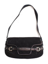 Ferragamo black Gancini jacquard shoulder bag - SALVATORE FERRAGAMO - BALAAN 1