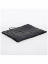 Intrecciato Weaving Strap Clutch Bag Black - BOTTEGA VENETA - BALAAN 4