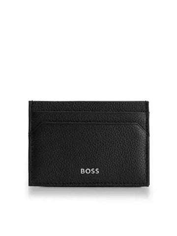 Metal logo cowhide card wallet 50499267 001 - BOSS - BALAAN 1