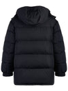 Puffer Bold Fox Head Patch Nylon Hood Padding Black - MAISON KITSUNE - BALAAN 4