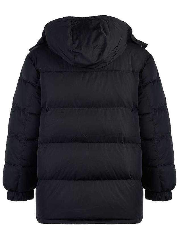 Puffer Bold Fox Head Patch Nylon Hood Padding Black - MAISON KITSUNE - BALAAN 4