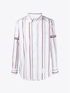 Armband striped poplin long sleeved shirt - THOM BROWNE - BALAAN 2