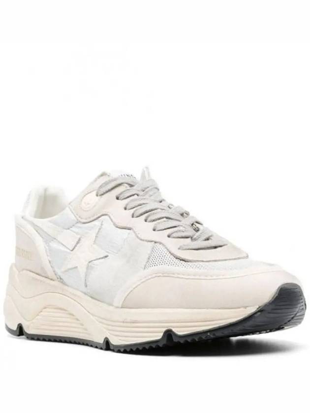 Women's Running Sole Low Top Sneakers Silver Beige - GOLDEN GOOSE - BALAAN 3