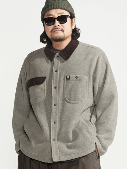 Double Fleece Work Jacket Khaki - BOOVOOM - BALAAN 2