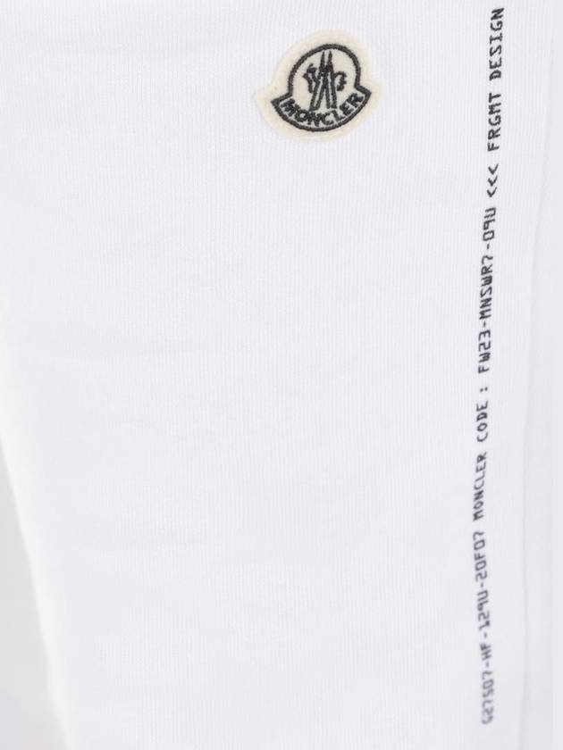 Jersey Jogging Fragment Casual Track Pants White - MONCLER - BALAAN 4