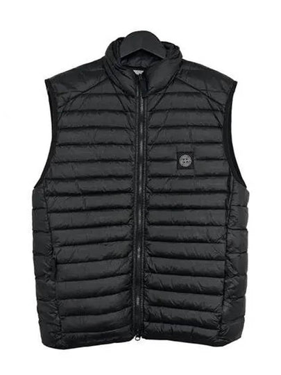 Loom Woven Chambers Nylon Down Vest Black - STONE ISLAND - BALAAN 2