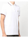 Logo Patch Short Sleeve Polo Optical White - MONCLER - BALAAN 3