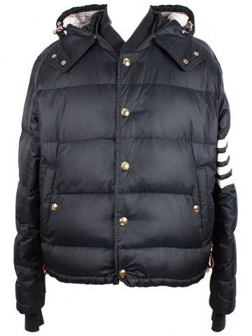 Diagonal armband padded jacket 2 - THOM BROWNE - BALAAN 1