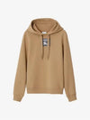 Women's Prosum Label Cotton Hoodie Camel - BURBERRY - BALAAN 3