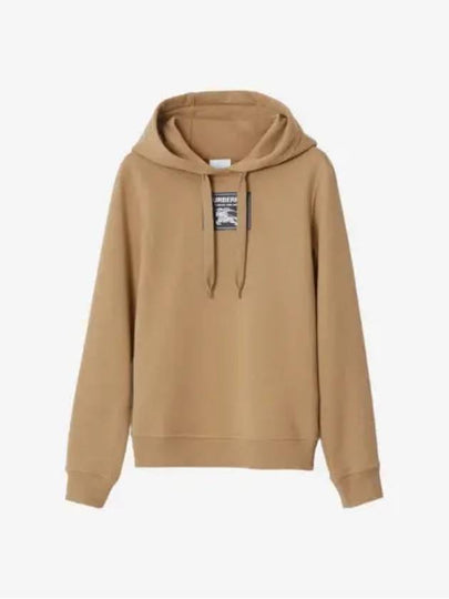 Women's Prosum Label Cotton Hoodie Camel - BURBERRY - BALAAN 2