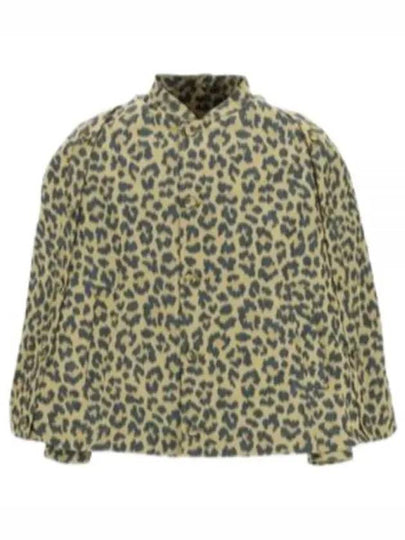 Leopard Print Short Cape Jacket Yellow - DIOR - BALAAN 2