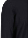 Slim Fit Crew Neck Flexwool Knit Top Black - ZANONE - BALAAN 6