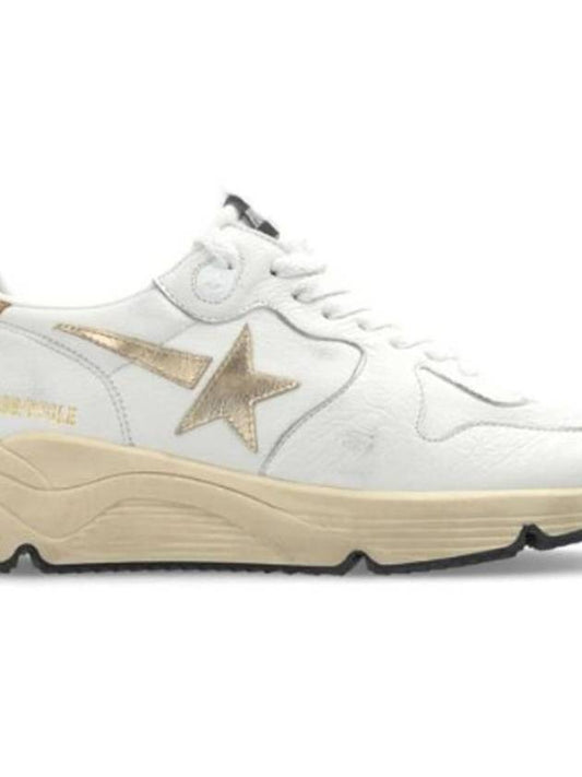 Running Sole Sports Low Top Sneakers Gold White - GOLDEN GOOSE - BALAAN 2