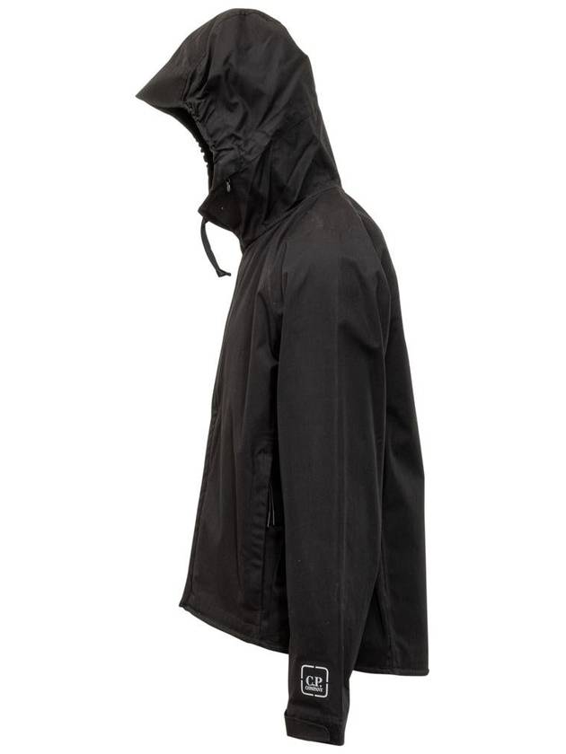 Metropolis Series HyST Hooded Jacket Black - CP COMPANY - BALAAN 4