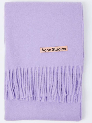 Fringe wool scarf oversized - ACNE STUDIOS - BALAAN 1