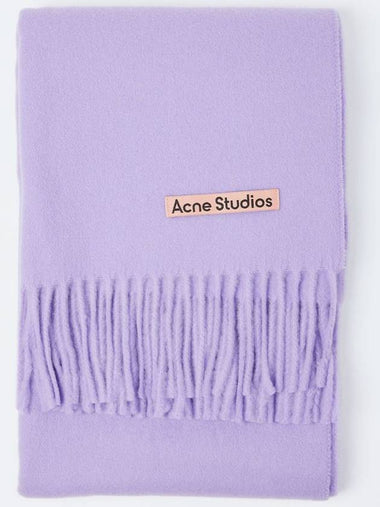 Fringe wool scarf oversized - ACNE STUDIOS - BALAAN 1