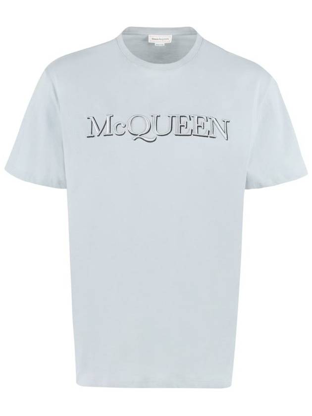 Alexander McQueen Logo Cotton T-Shirt - ALEXANDER MCQUEEN - BALAAN 1