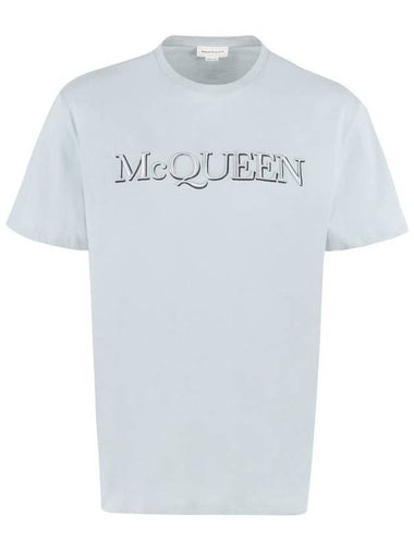 Alexander McQueen Logo Cotton T-Shirt - ALEXANDER MCQUEEN - BALAAN 1