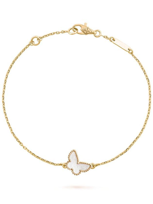 Van Cleef & Arpels Sweet Alhambra Butterfly Mother-of-Pearl Bracelet Gold - VANCLEEFARPELS - BALAAN 2